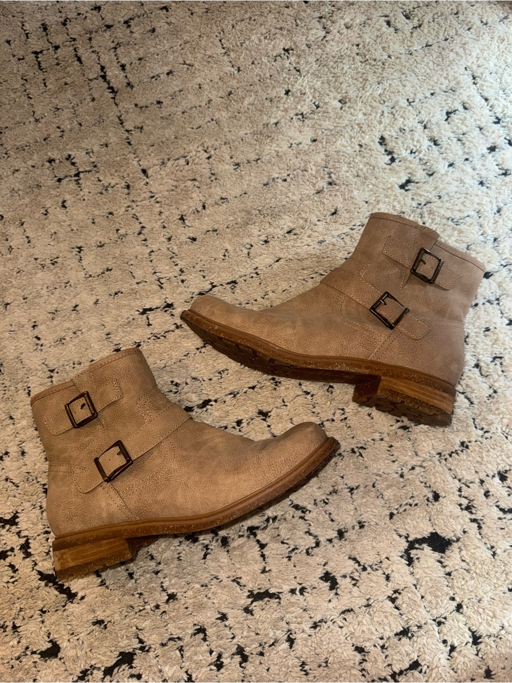 Double buckle booties